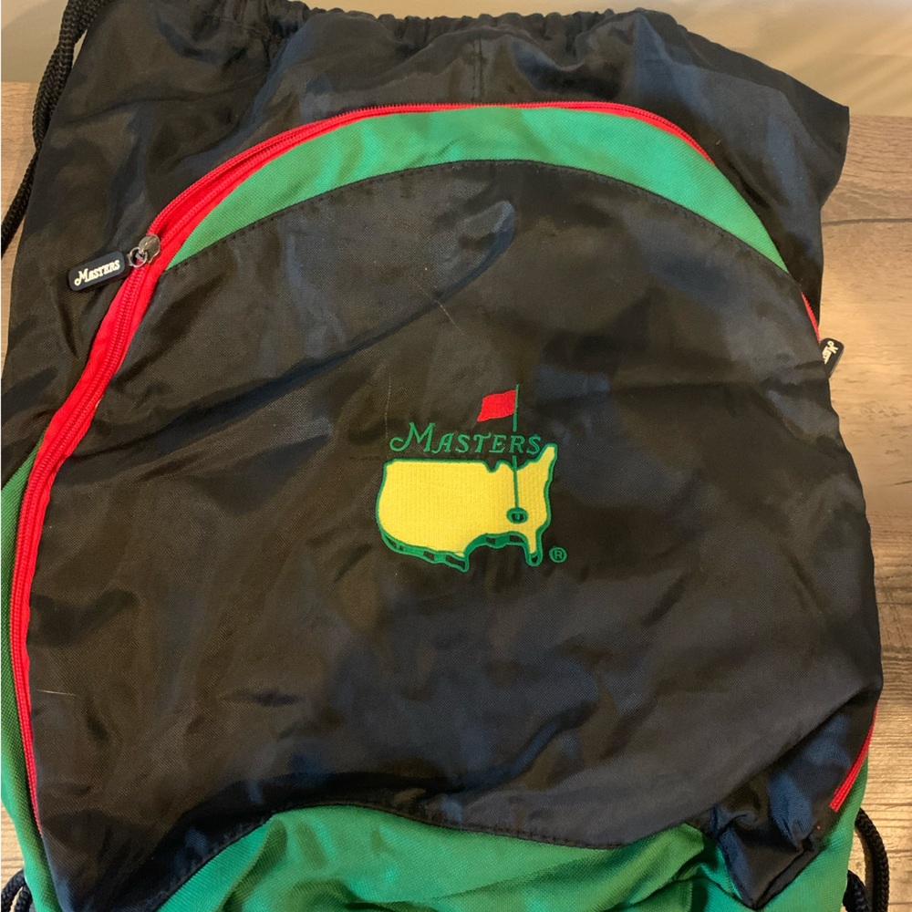 Master drawstring backpack with outside zipper pocket. Light weight.